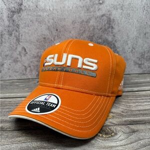 Adidas Phoenix Suns NBA Official Team Headwear Strapback Hat Cap Orange OSFA